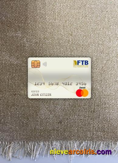 Cambodia Foreign Trade bank master debit card photolook